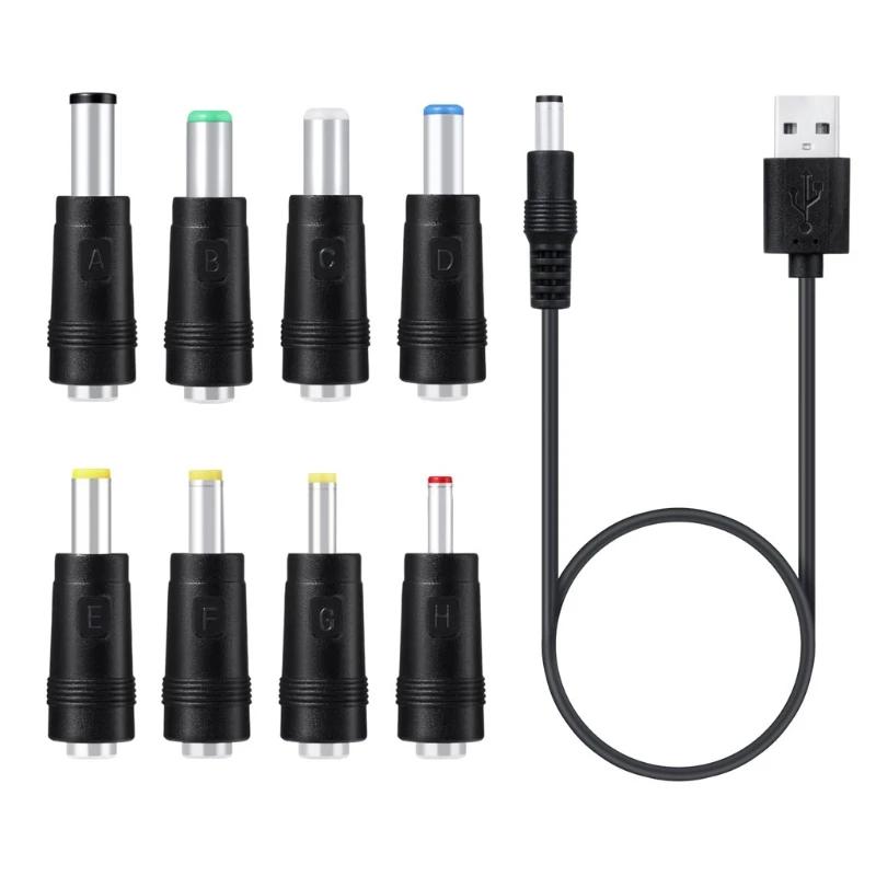 5V USB to 5.5x2.1mm 3.5mm 4.0mm 4.8mm 6.4mm 5.5x2.5mm ÷  ڵ  Ŀ Ϳ  LED  8 in